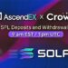 AscendEX migra Crowny de Ethereum a Solana